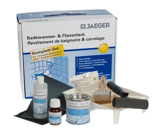 Komplettset von Jaeger zur Lackierung und Ausbesserung derBadewanne