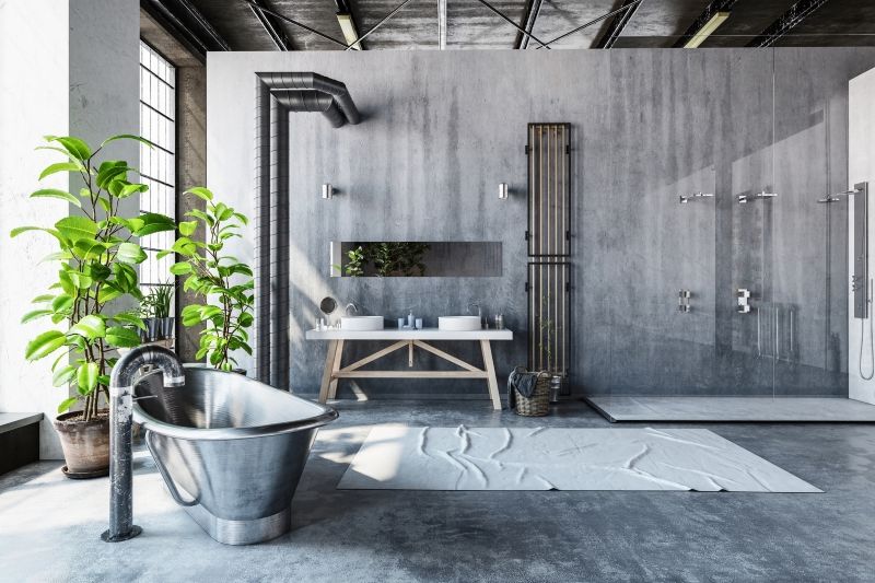 Ausgefallene Badezimmer im industrial Design - individuell und stylisch!